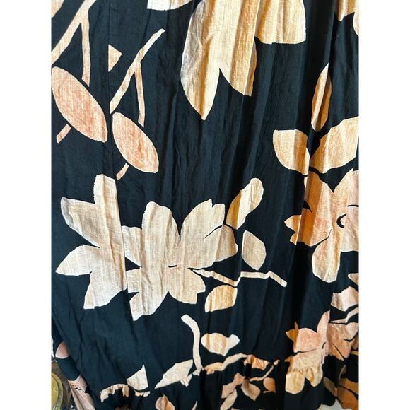 Anthropologie Maeve Black Flutter Sleeve Maeve Cassandra Maxi Dress XS - Picture 10 of 12